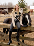 Abstract Flower Pullover
