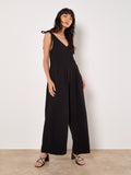 Textured Cotton Jumpsuit