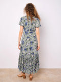 Printed Faux Wrap Dress