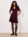 Ribbed Knit Fit & Flare Dress
