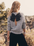 Back Bow Shimmer Sweater