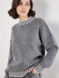 Seam Detailed Oversize Sweater
