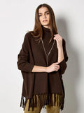 Fringe Poncho Jumper