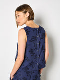Embroidered Linen Blend Top