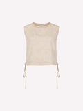 Linen Blend Crop Top