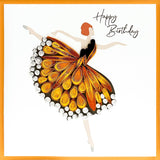Ballerina Birthday Card