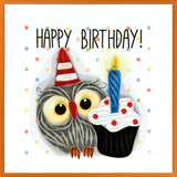 Party Owl Birthday Card