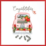 Pink Bug Wedding Card