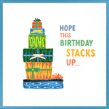 Stacks Up Birthday Card