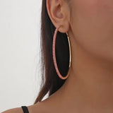 3" XL Rhinestone Hoops