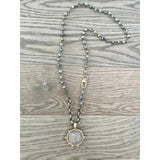 Equestrian Grey Jasper Necklace