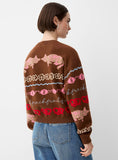 Cat Print Cardigan