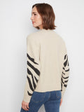 Abstract Crew Neck Sweater