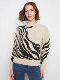 Abstract Crew Neck Sweater