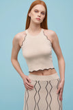 Azzura Scallop Trim Top