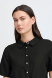 Button Down Front Knot Shirt