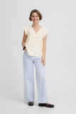 Button Down Ruffle Sleeves Shirt