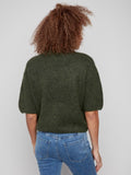 Elbow Balloon Sleeves Sweater