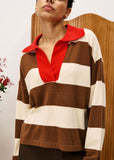 Striped Polo Top