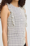 Check & Frill Top