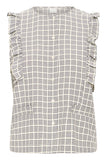Check & Frill Top