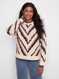 Chevron Crew Neck Sweater