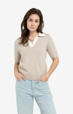 Contrast Collar Pullover