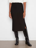 Crepe Skirt With Patch Pockets