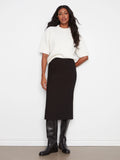 Crepe Skirt With Patch Pockets