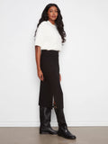 Crepe Skirt With Patch Pockets