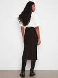Crepe Skirt With Patch Pockets