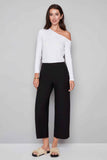Elizabeth Techno Wide Leg Cropped Pant