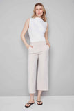 Elizabeth Techno Wide Leg Cropped Pant