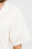 Eyelet Sleeves Shirt