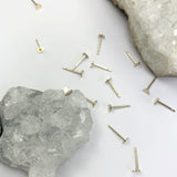 Mini Heart Disc Studs