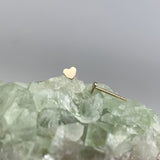 Mini Heart Disc Studs