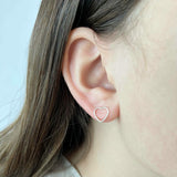 Bubble Heart Studs
