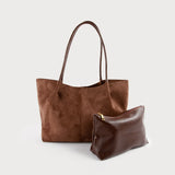 Faux Suede Tote