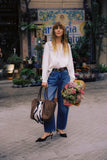 Faux Suede Shopper Bag