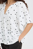 Graphic Hearts Blouse