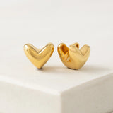 Heart Puff Earrings