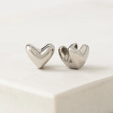 Heart Puff Earrings