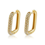 CZ Geometric Hoops