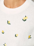 Embroidered Lemon Sweater