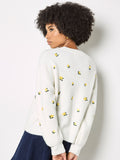 Embroidered Lemon Sweater
