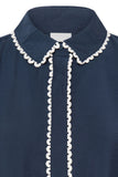 Leni Navy Blouse
