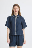 Leni Navy Blouse