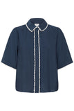 Leni Navy Blouse