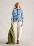 Lulu Crewneck Stripe Cardigan