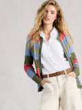 Lulu Crewneck Stripe Cardigan
